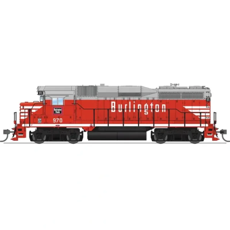 Trains|Broadway Limited 9132 HO CBQ EMD GP30 Diesel Locomotive Sound & DCC #970 - Model Train Junction: Quality Parts and Art Supplies