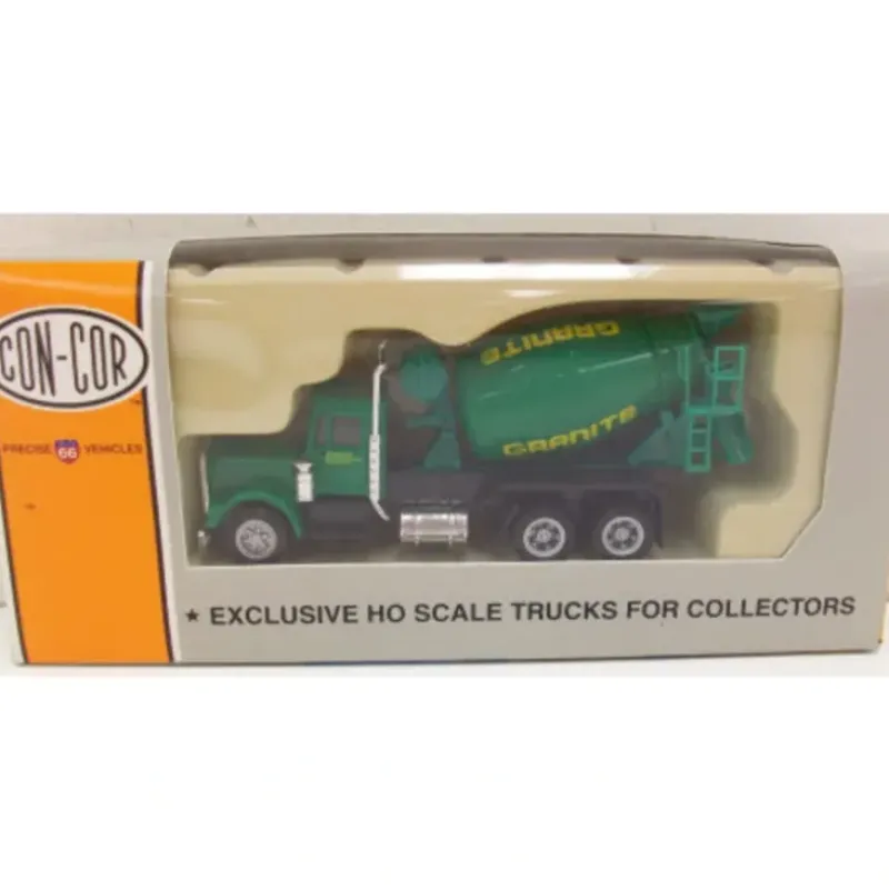 Trains|Con-Cor 0004-2027 HO "Granite" Redi-Mix KW Tractor - Model Train Junction: Quality Parts and Art Supplies