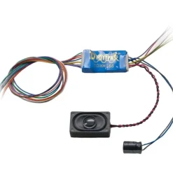 Digitrax, SDXH166D, 16-Bit Premium Wired Mobile Sound Decoder, Motor and Function Series 6 Decoder for HO Locomotives (Speaker Included) - Model Train Junction: Quality Parts and Art Supplies Online