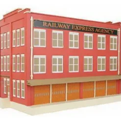 Trains|Imex 6342 N Scale REA Truck Terminal Building Built Up - Model Train Junction: Quality Parts and Art Supplies