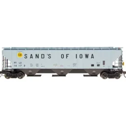 InterMountain, 65343-20, N Scale, 4750 Cu Ft. 3-Bay Hopper, Sand of Iowa, #14172 - Model Train Junction: Quality Parts and Art Supplies Clearance