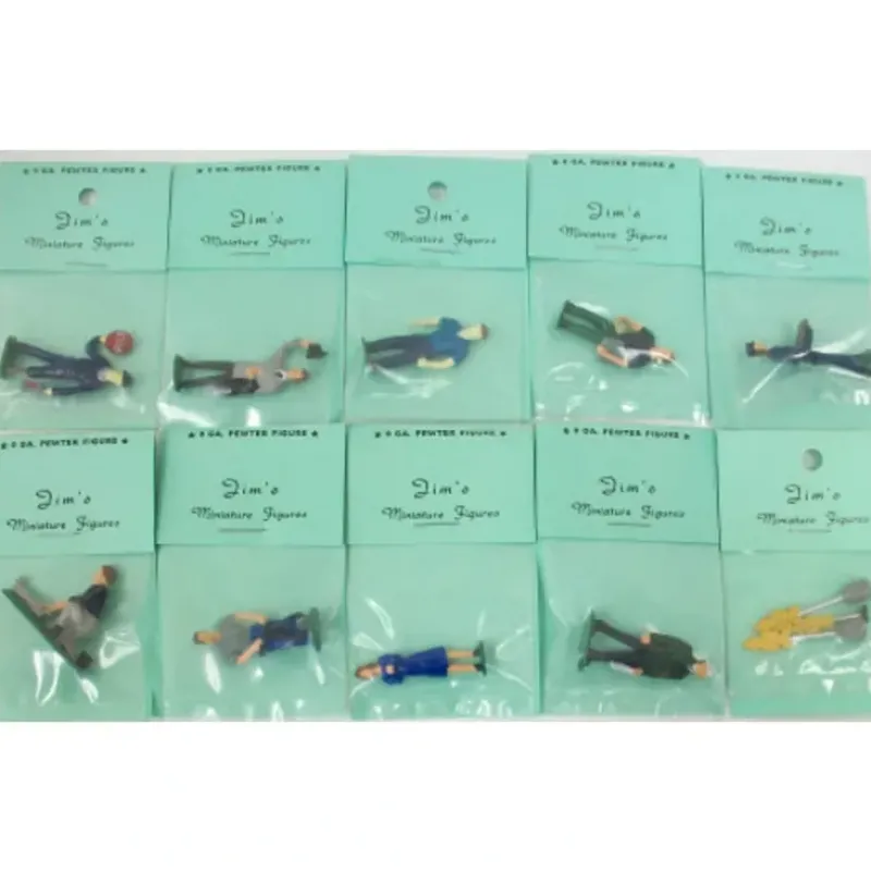 Trains|Jim's 10 Pewter Hand Painted O Scale Figure Pack #5 - Model Train Junction: Quality Parts and Art Supplies