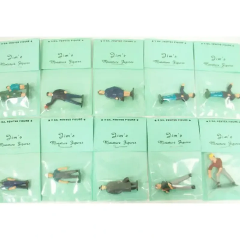 Trains|Jim's 10 Pewter Hand Painted O Scale Figure Pack #2 - Model Train Junction: Quality Parts and Art Supplies