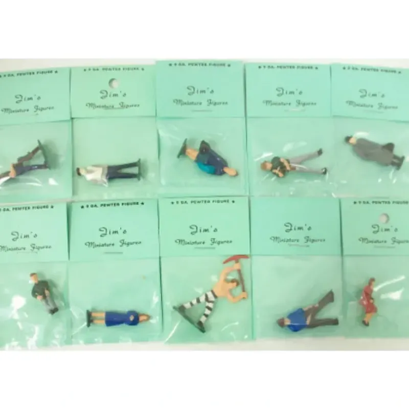 Trains|Jim's 10 Pewter Hand Painted O Scale Figure Pack #1 - Model Train Junction: Quality Parts and Art Supplies