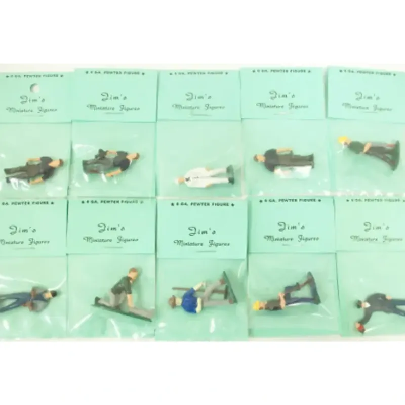 Trains|Jim's 10 Pewter Hand Painted O Scale Figure Pack #4 - Model Train Junction: Quality Parts and Art Supplies