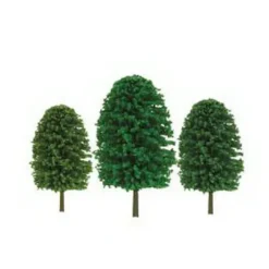 Trains|JTT Scenery Products 92034 N 2-3" Super Scenic Evergreen Tree (Pack of 36) - Model Train Junction: Quality Parts and Art Supplies
