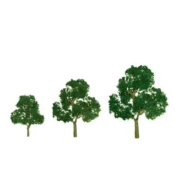 Trains|JTT Scenery Products 92039 N 3.5-4" Premium Deciduous Tree (Pack of 2) - Model Train Junction: Quality Parts and Art Supplies