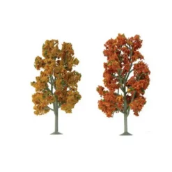 Trains|JTT Scenery Products 92104 N 2.5-3.5" Autumn Sycamore Tree (Pack of 8) - Model Train Junction: Quality Parts and Art Supplies