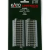 Trains*Kato 2-111 HO Code 83 3-11/16" Straight UniTrack (Pack of 2) - Model Train Junction: Quality Parts and Art Supplies