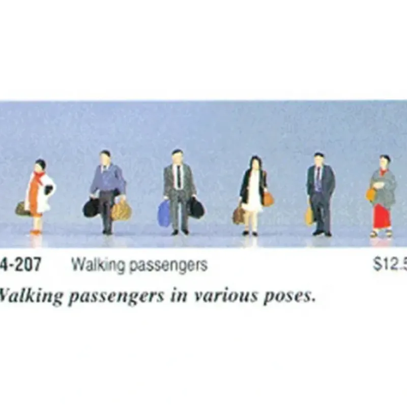 Trains*Kato 24-207 Japaese Walking Passengers Figures (Set of 6) - Model Train Junction: Quality Parts and Art Supplies