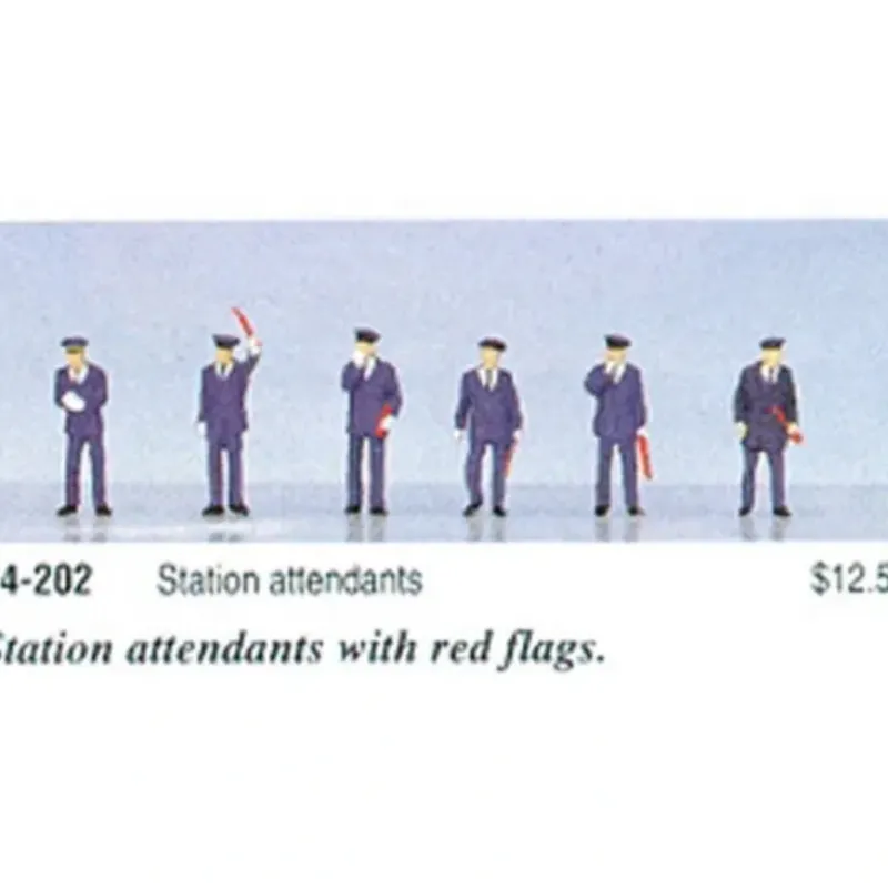 Trains*Kato 24-202 Japanese Station Workers Figures (Set of 6) - Model Train Junction: Quality Parts and Art Supplies