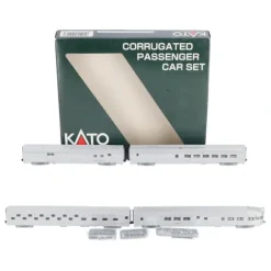 Trains*Kato 106-1502 N Scale ATSF Corrugated Passenger Car Set (Set A) LN/Box - Model Train Junction: Quality Parts and Art Supplies