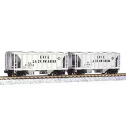 Trains*Kato 186-0202 N Scale Erie Lackawanna AC&F 70 Ton Covered Hopper (Set of 2) - Model Train Junction: Quality Parts and Art Supplies