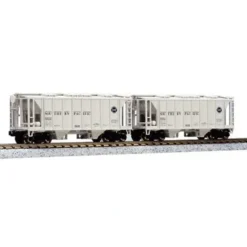 Trains*Kato 186-0212 N Scale Southern Pacific AC&F 70 Ton Covered Hopper (Set of 2) - Model Train Junction: Quality Parts and Art Supplies