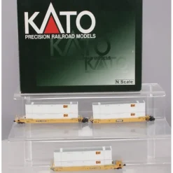Trains*Kato 106-6116 N TTX MAXI-IV Gunderson Double Stack Car (Set of 3) - Model Train Junction: Quality Parts and Art Supplies