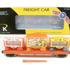 Trains*K-Line 6-22415 O Lionel Ringling Bros Flat Car #75 w/ 3 Circus Wagons - Model Train Junction: Quality Parts and Art Supplies