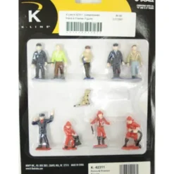 Trains*K-Line K42311 O Police & Fireman Figures - Model Train Junction: Quality Parts and Art Supplies