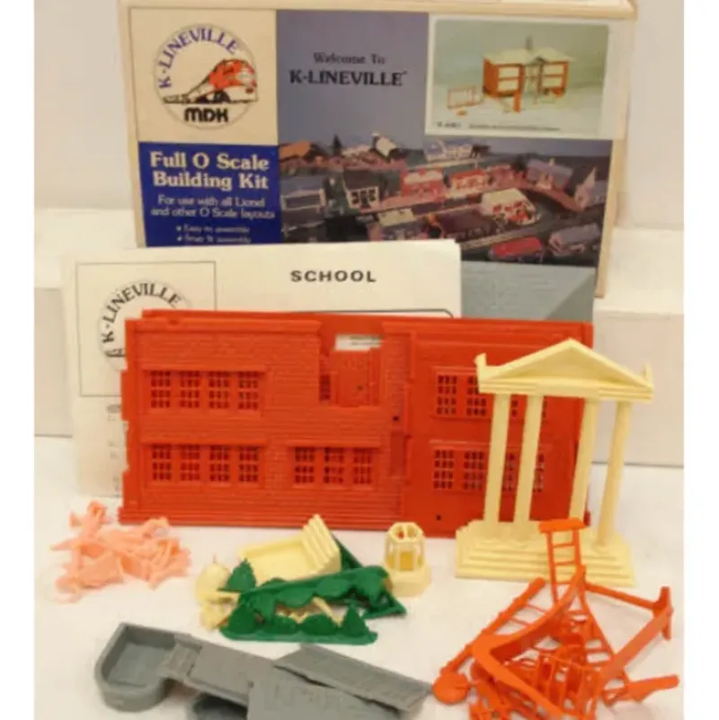 Trains*K-Line K4061 O Scale K-Lineville School & Playground Building Kit - Model Train Junction: Quality Parts and Art Supplies