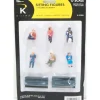 Trains*K-Line K42304 O Scale Sitting Figures W/ Bench - Model Train Junction: Quality Parts and Art Supplies