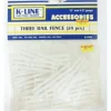 Trains*K-Line K-4183 O White 3 Rail Fences (Bag of 25) - Model Train Junction: Quality Parts and Art Supplies