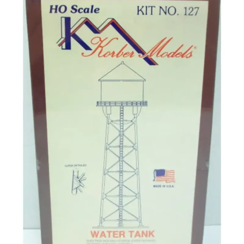 Trains*Korber 127 HO Scale Water Tank Building Kit - Model Train Junction: Quality Parts and Art Supplies