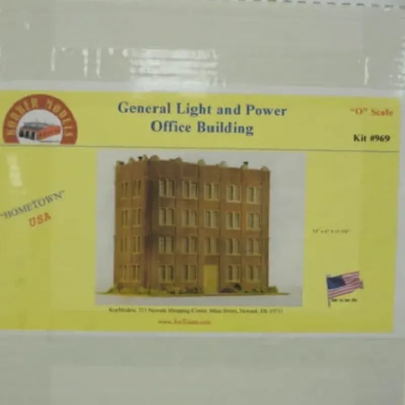 Trains*Korber 969 O Scale General Light & Power Office Building Kit - Model Train Junction: Quality Parts and Art Supplies