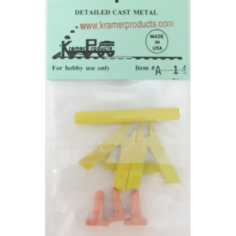 Trains*Kramer A14 O-Scale Safety Cones & Barricade - Model Train Junction: Quality Parts and Art Supplies