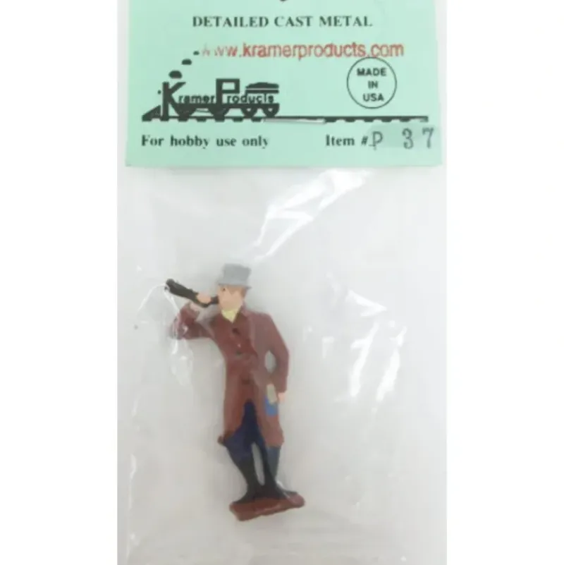 Trains*Kramer P37 1:48 Scale Standing Hobo Drinking Bottle Figure - Model Train Junction: Quality Parts and Art Supplies