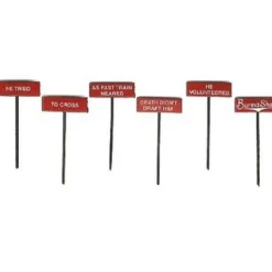Trains*LaBelle 7606 Burma Shave Sign Set #6 - Model Train Junction: Quality Parts and Art Supplies