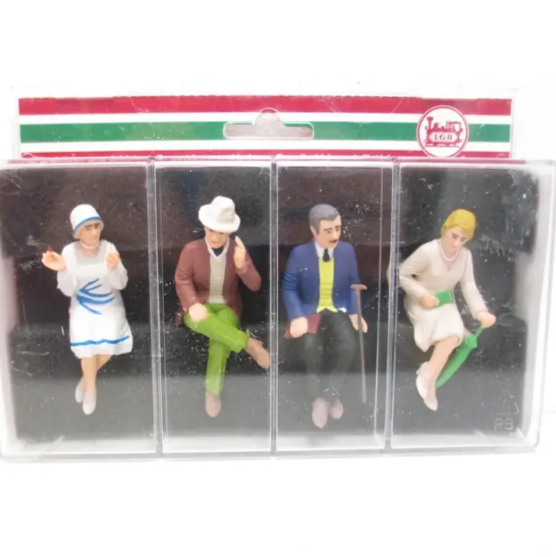 Trains*LGB 52443 G Scale Seated Passenger Figure Set (Set of 4) - Model Train Junction: Quality Parts and Art Supplies
