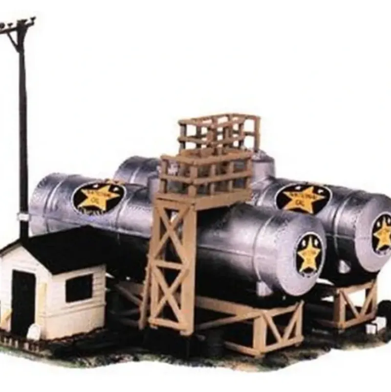 Trains*Life Like 1331 HO National Oil Company Building Kit - Model Train Junction: Quality Parts and Art Supplies
