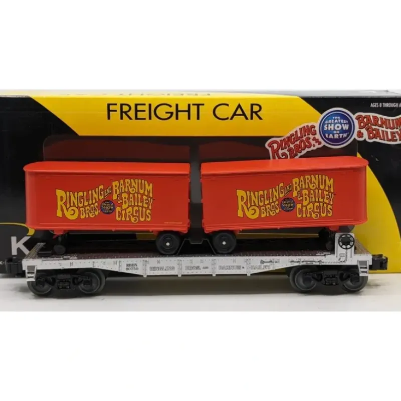Trains*Lionel 6-21691 Flat Car #80750 Car w/2 Trailors - Model Train Junction: Quality Parts and Art Supplies