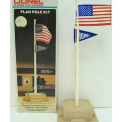 Trains*Lionel 6-2320 O And O27 Flag Pole Kit LN/Box - Model Train Junction: Quality Parts and Art Supplies