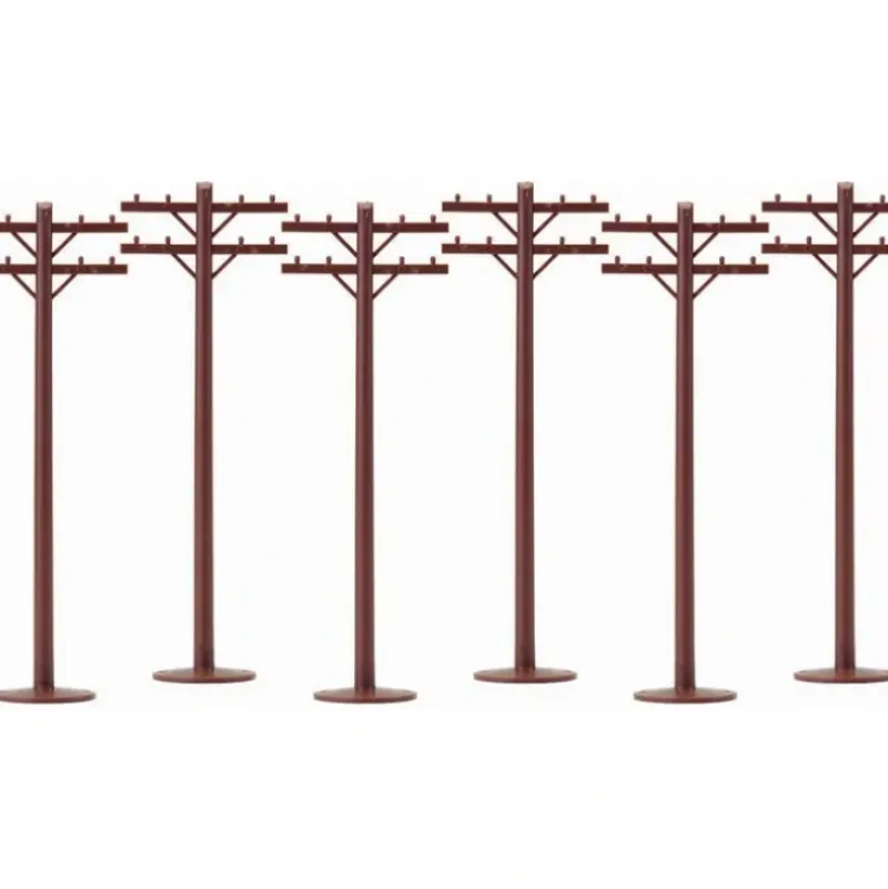 Trains*Lionel 6-22360 O Telephone Poles (Pack of 6) - Model Train Junction: Quality Parts and Art Supplies