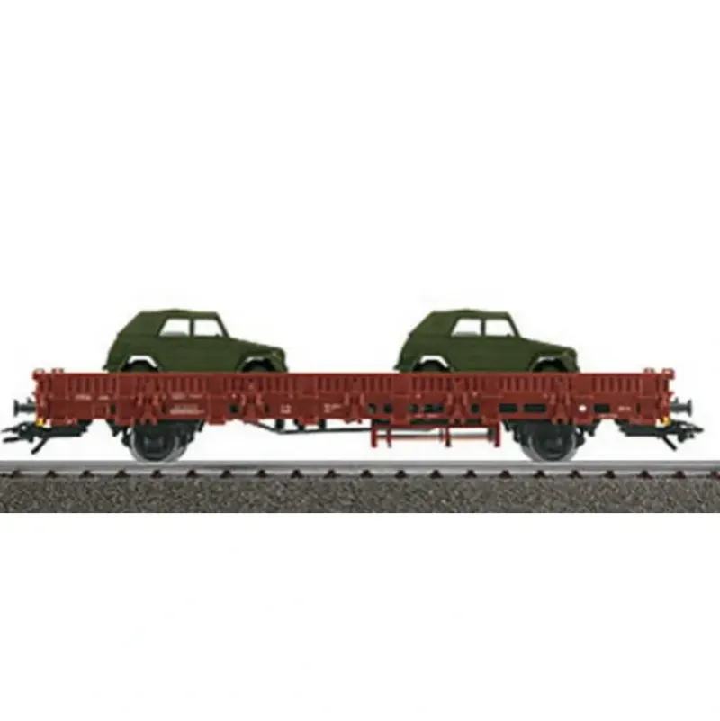 Trains*Marklin 46957 Flatcar with 2 Kurierwagen BW - Model Train Junction: Quality Parts and Art Supplies