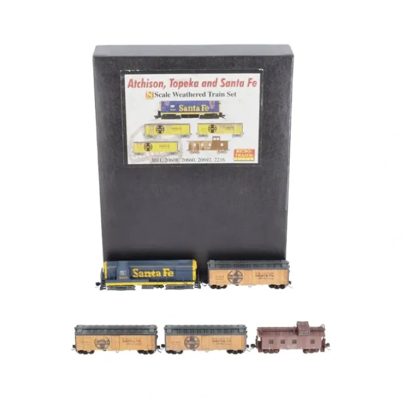Trains*Micro-Trains 99301280 N Scale Santa Fe Weathered Diesel Freight Car Set LN/Box - Model Train Junction: Quality Parts and Art Supplies