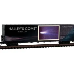 Micro-Trains, N Scale, 10200842, 60' Box Car With Excess Height And Modified Sides With Light, Halley's Comet - Model Train Junction: Quality Parts and Art Supplies Hot