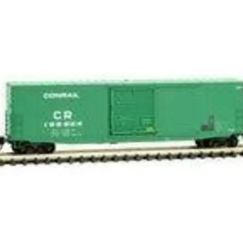Micro-Trains, N Scale, 18000230 50' Standard Box Car with 10' Single Door, No Roofwalk, and Short Ladders, Conrail, #169904 - Model Train Junction: Quality Parts and Art Supplies Discount