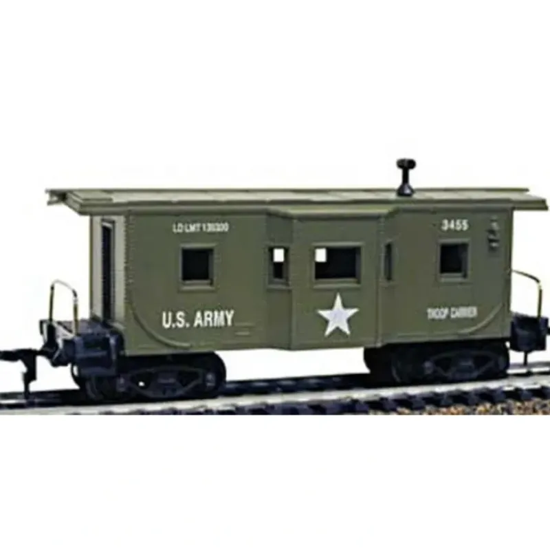 Trains*Model Power 9165 HO Army Caboose - Model Train Junction: Quality Parts and Art Supplies