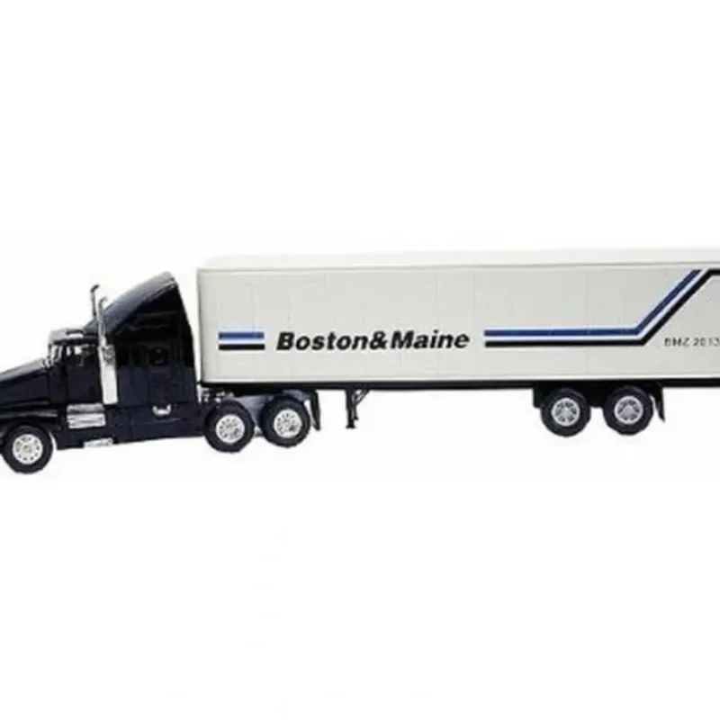 Trains*Model Power 18003 HO Scale B&M LH Tractor w/Box Trailer - Model Train Junction: Quality Parts and Art Supplies
