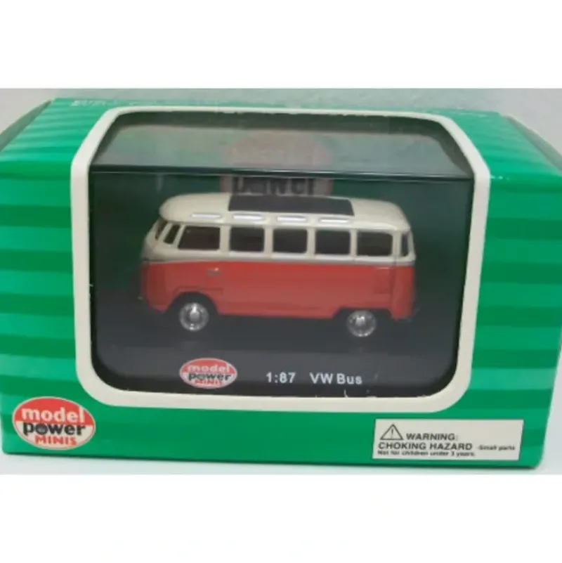 Trains*Model Power 19160 HO Scale Minis Red/White VW T1 Samba Bus - Model Train Junction: Quality Parts and Art Supplies