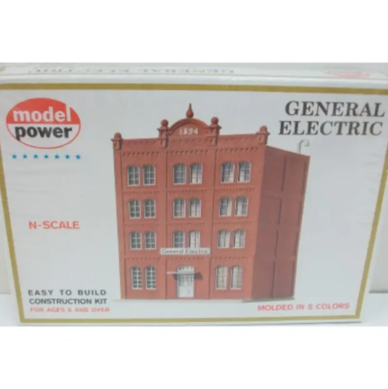 Trains*Model Power 1545 N Scale 4-Story General Electric Building Kit - Model Train Junction: Quality Parts and Art Supplies