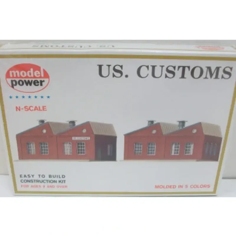 Trains*Model Power 1547 N Scale US. Customs Building Kit - Model Train Junction: Quality Parts and Art Supplies