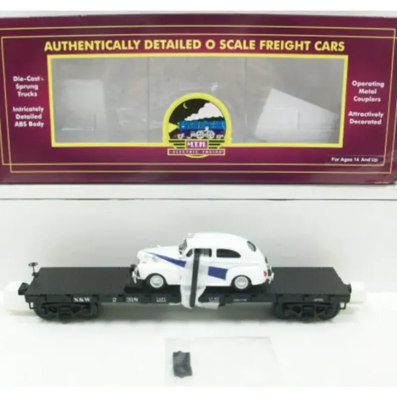 Trains*MTH 20-98685 50 Ton 41 Ft. Wood Flatcar w/1941 Ford - Model Train Junction: Quality Parts and Art Supplies