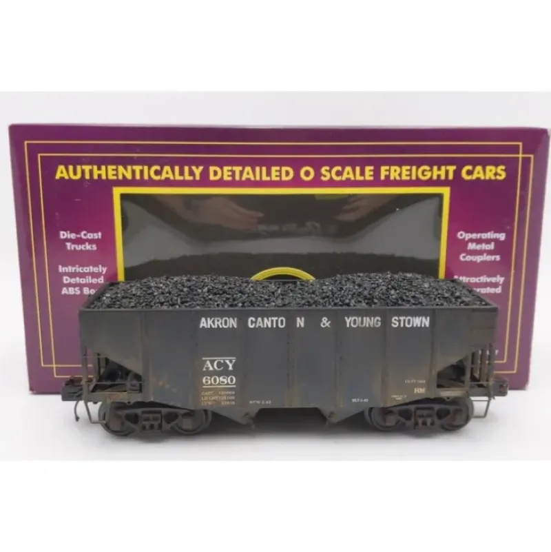 Trains*MTH 20-97205 AC&Y 2-Bay Fish Belly Hopper #6080 EX/Box - Model Train Junction: Quality Parts and Art Supplies
