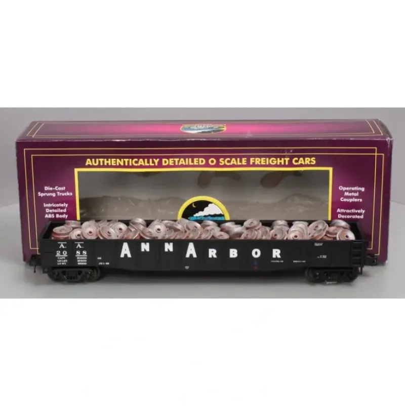 Trains*MTH 20-98076 Ann Arbor Gondola Car w/Wheel Scrap Load - Model Train Junction: Quality Parts and Art Supplies