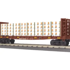 Trains*MTH 30-76432 BNSF Bulkhead Flatcar w/Lumber Load - Model Train Junction: Quality Parts and Art Supplies