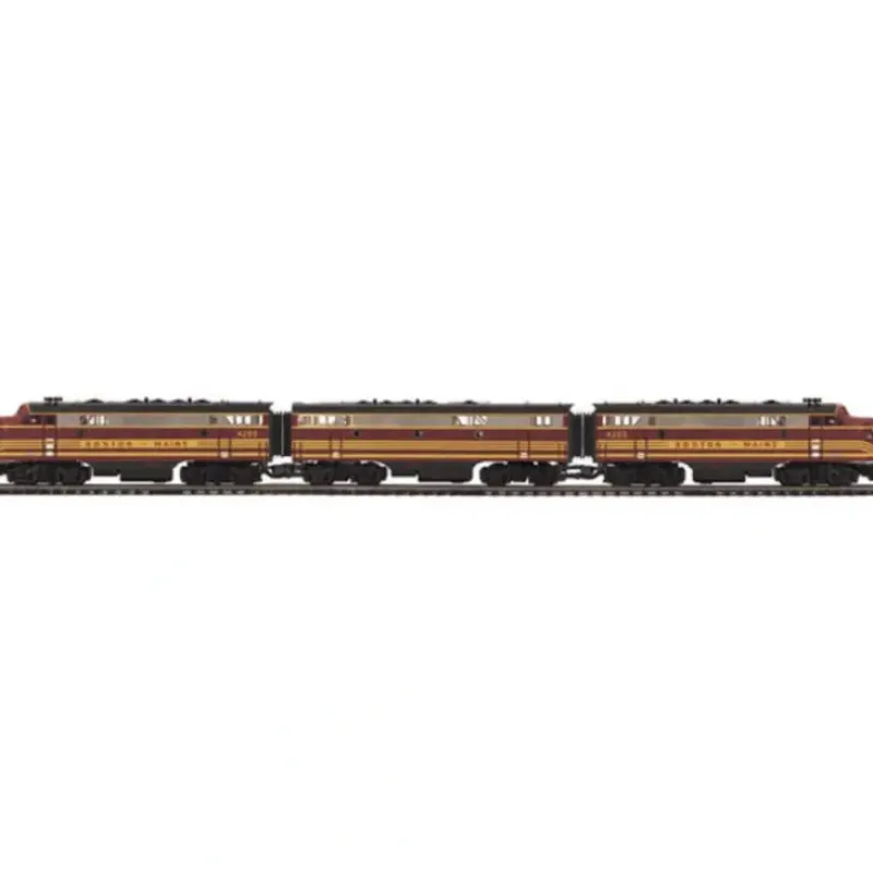 Trains*MTH 20-20053-1 Boston & Maine F-7 ABA Diesel Engine Set w/PS 2 #4265/4266/4265B - Model Train Junction: Quality Parts and Art Supplies