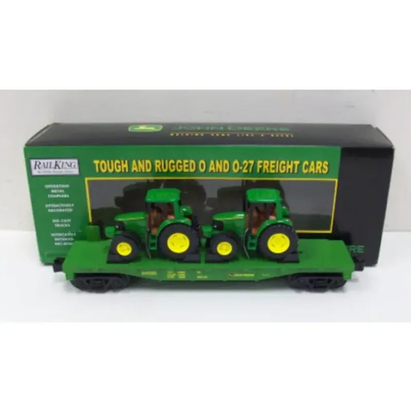 Trains*MTH 30-76307 John Deere Flat Car with 2 6420 Tractors - Model Train Junction: Quality Parts and Art Supplies