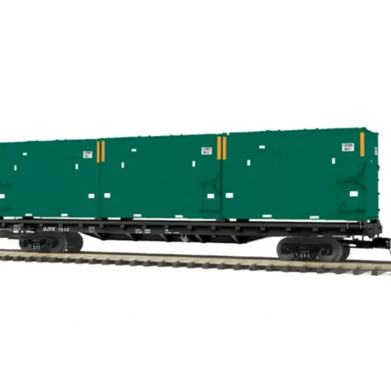 Trains*MTH 20-98677 Joseph Transportation Inc. 60' Flat Car w/Trash Containers - Model Train Junction: Quality Parts and Art Supplies